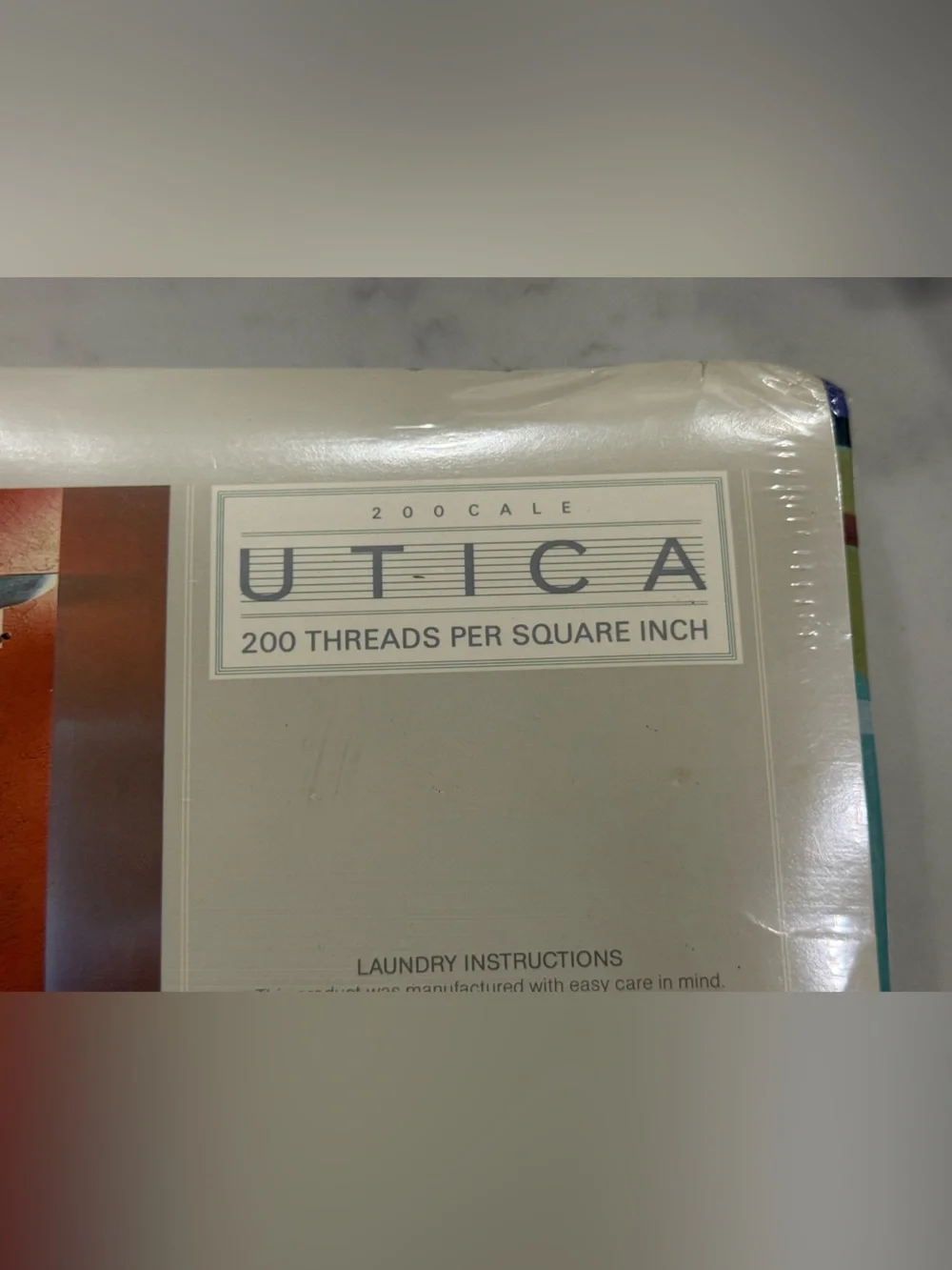 80s Dreams! Vintage NWT Utica Collier Campbell Full Size Flat and Fitted Sheet